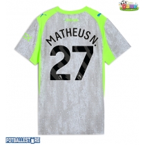 Manchester City Matheus Nunes #27 Tredjedrakt Dame 2025-26 Kortermet